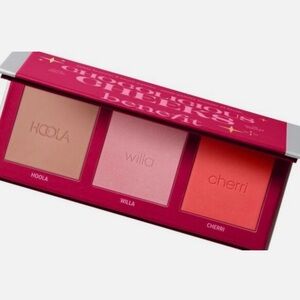 Benefit CHOCOLICIOUS CHEEKS Blush Palette with Hoola,Willa, Cherri Shades NWOBox